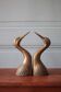 Vintage bookends, animal bookends, heron head, bird, brass sculpture, interior decor.