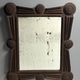 Antique tramp art folk art distressed mirror, Austria ca 1900s
