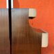 SET OF 2 VINTAGE 1970S NIGHTSTANDS/SOFA ENDS IN WOOD AND FABRIC