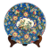 Plat en émaux de Longwy – Décor d’oiseaux et fleurs polychromes – 1950