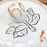Old Longchamp vegetable soup tureen with Moustiers Olerys decor 2
