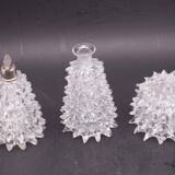 Set of 3 Ercole Barovier Rostrato Murano Italian Glass Vase for Barovier &