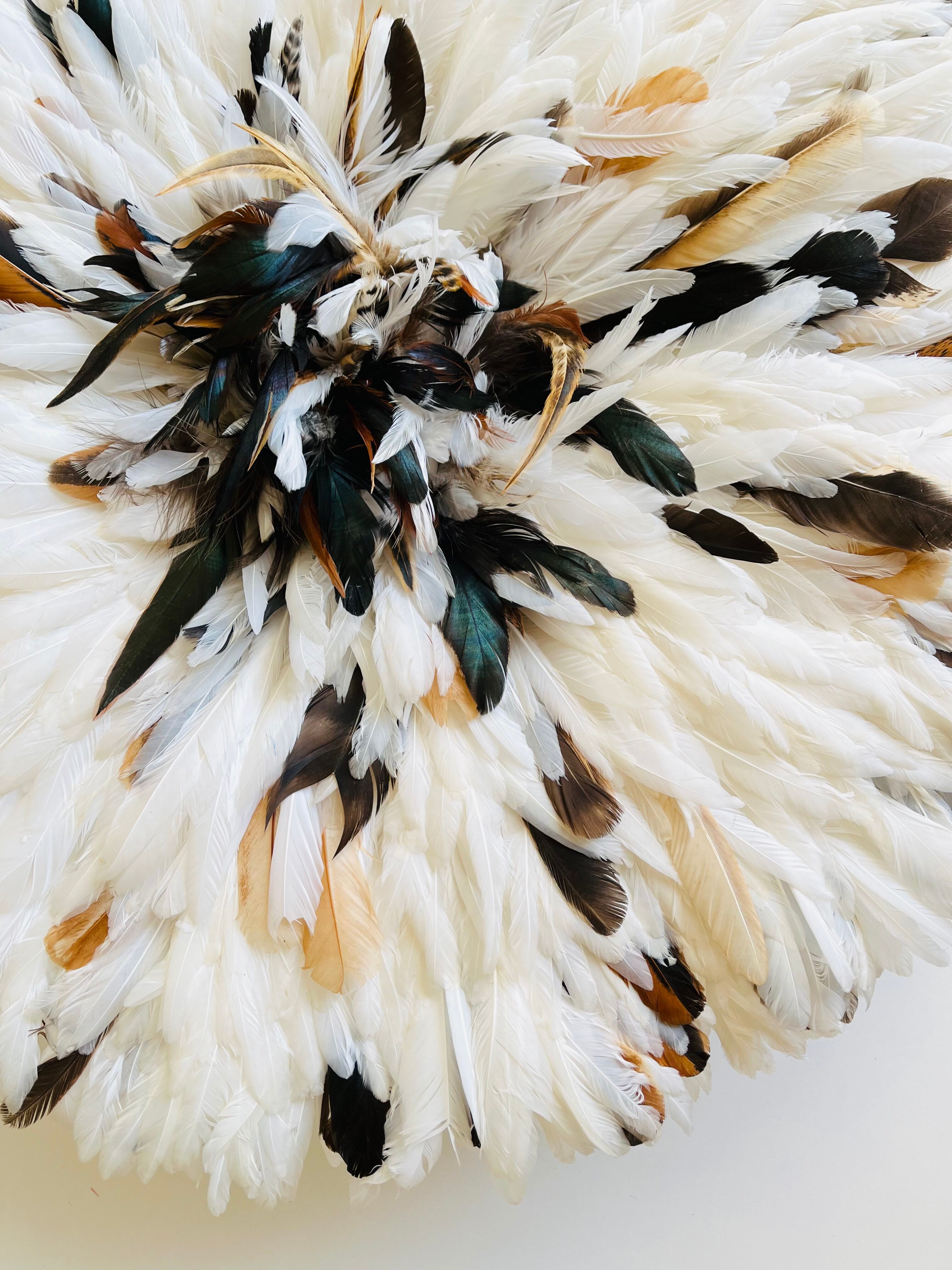 Juju Hat blanc moucheté 65 cm