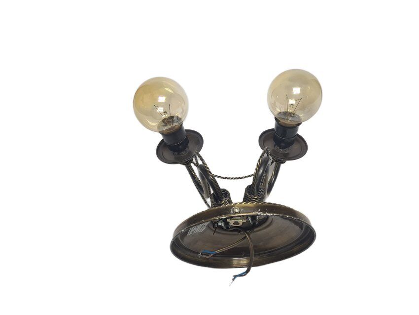 Art Nouveau two-armed wall lamp, Poland, 1970s