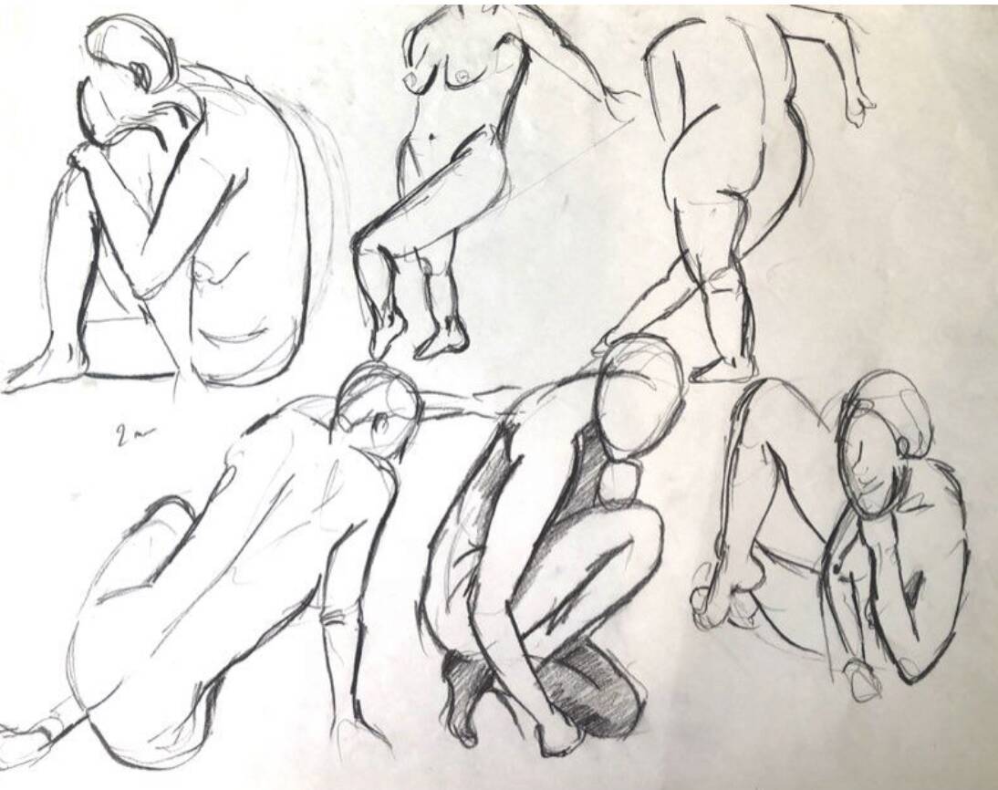 Drawing Composition nude