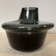 Mushroom-shaped vase in smoked glass