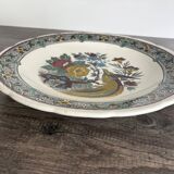 Large antique plate decorated with birds and flowers – Boch for Royal Sphinx