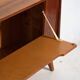 Mid-century buffet in walnut veneer with tapered legs – Czechoslovakia, circa 1960