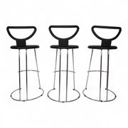 Fasem Italia 3-piece set of postmodern bar stools by Nobu Tanigawa, 1990