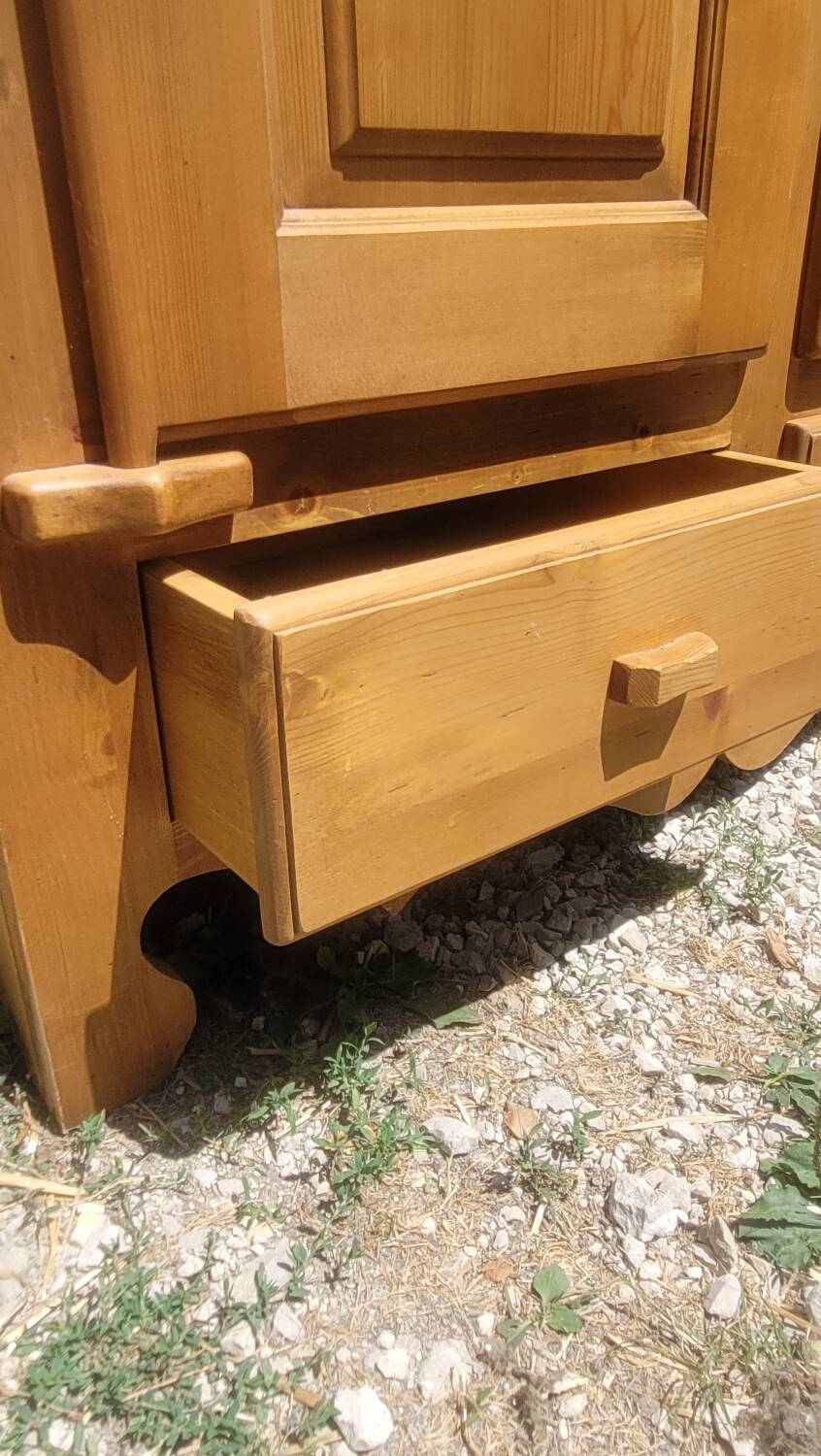 Mountain-style fir cabinet