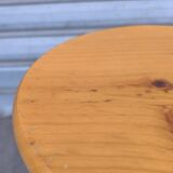 70s pine stool