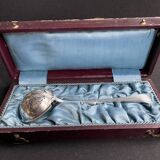 Christofle Lotus model sprinkling spoon in box – Art Nouveau