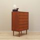 Teak chest of drawers, Danish design, 1970s, production: Denmark