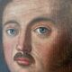 Antique original oil painting of an officer, large gentleman portrait painting