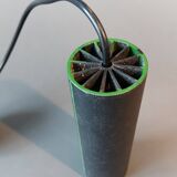 1950 pendant light in metal covered in vintage skaï.