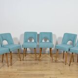 Shell chairs from Bydgoszcz furniture factory, 1960s, Poland set of 6