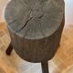 Pair of stools, old tree trunks, popular French work from the 19th century.