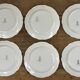 Set of 6 plates sea pattern Digoin Sarreguemines.