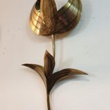 Brass flower sconces