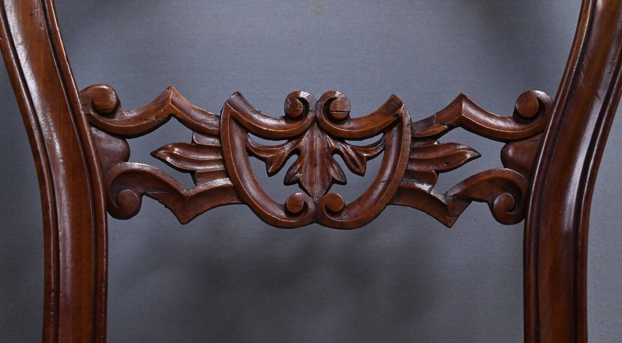 Set of 4 mahogany chairs, Napoléon III period - second half of the 19th century.