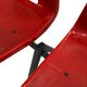 Chaise galvanitas vintage avec pieds compas