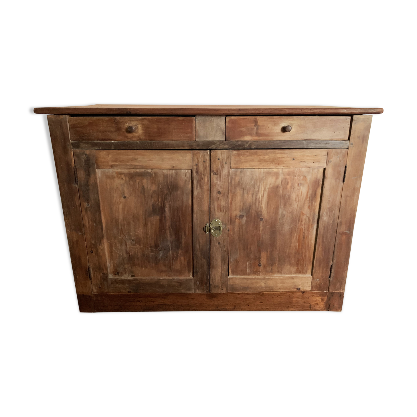 Vintage parisian buffet of the 50s in oak wood