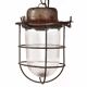 Industrial cage lamp green