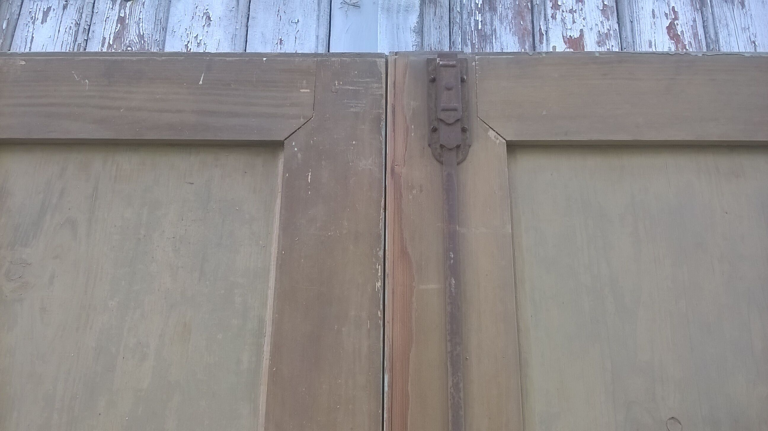 Set of 2 molded old communication doors