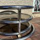 Vintage swivel coffee table by Milo Baughman, Artedis Roche Bobois