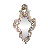 MIRROR IN LOUIS XV STYLE WITH GILDING AND SILVERING