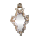 MIRROR IN LOUIS XV STYLE WITH GILDING AND SILVERING