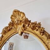 Antique oval mirror