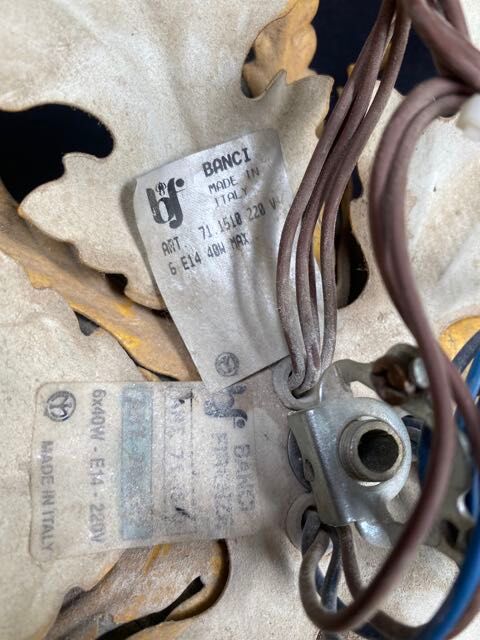 Bianci Firense 1960s "Florentine" wall/ceiling light