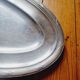 Large oval Christofle tray in silver metal