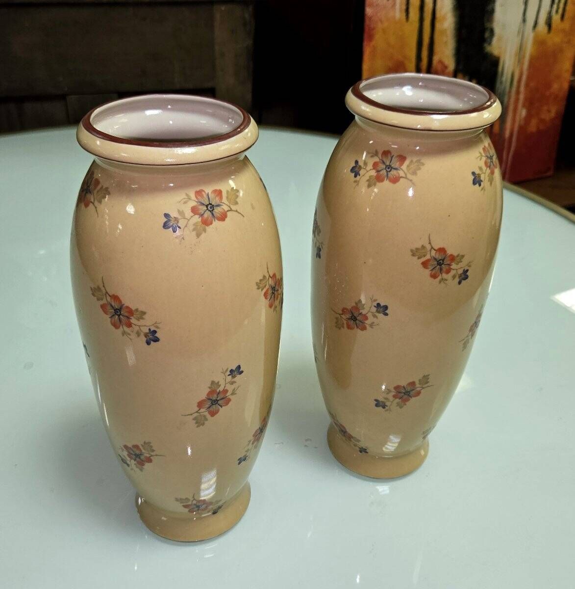 Pair of ceramic vases after Jérôme Massier