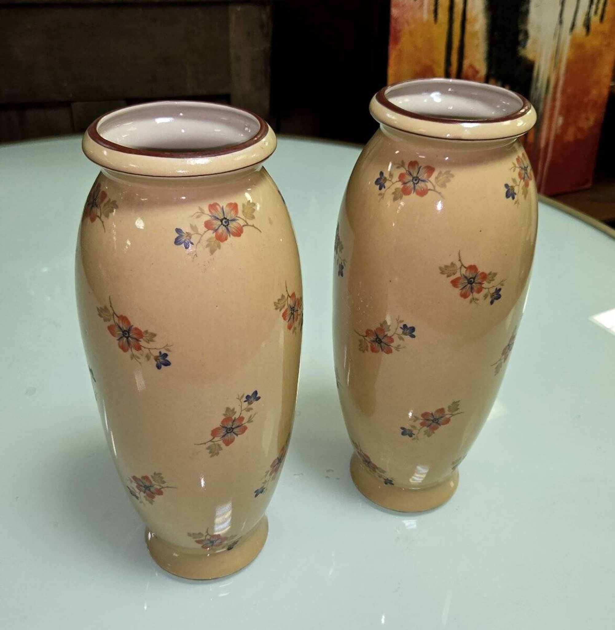 Paire de vases en ceramique d'aprés Jérome Massier