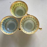 6 tasses à café en porcelaine de Limoges