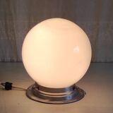 Opaline globe ceiling light diameter 15 cm - mid 20th century