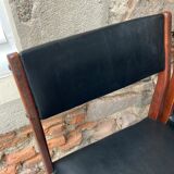 Set of 6 scandinavian chairs skaï black