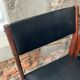 Set of 6 scandinavian chairs skaï black