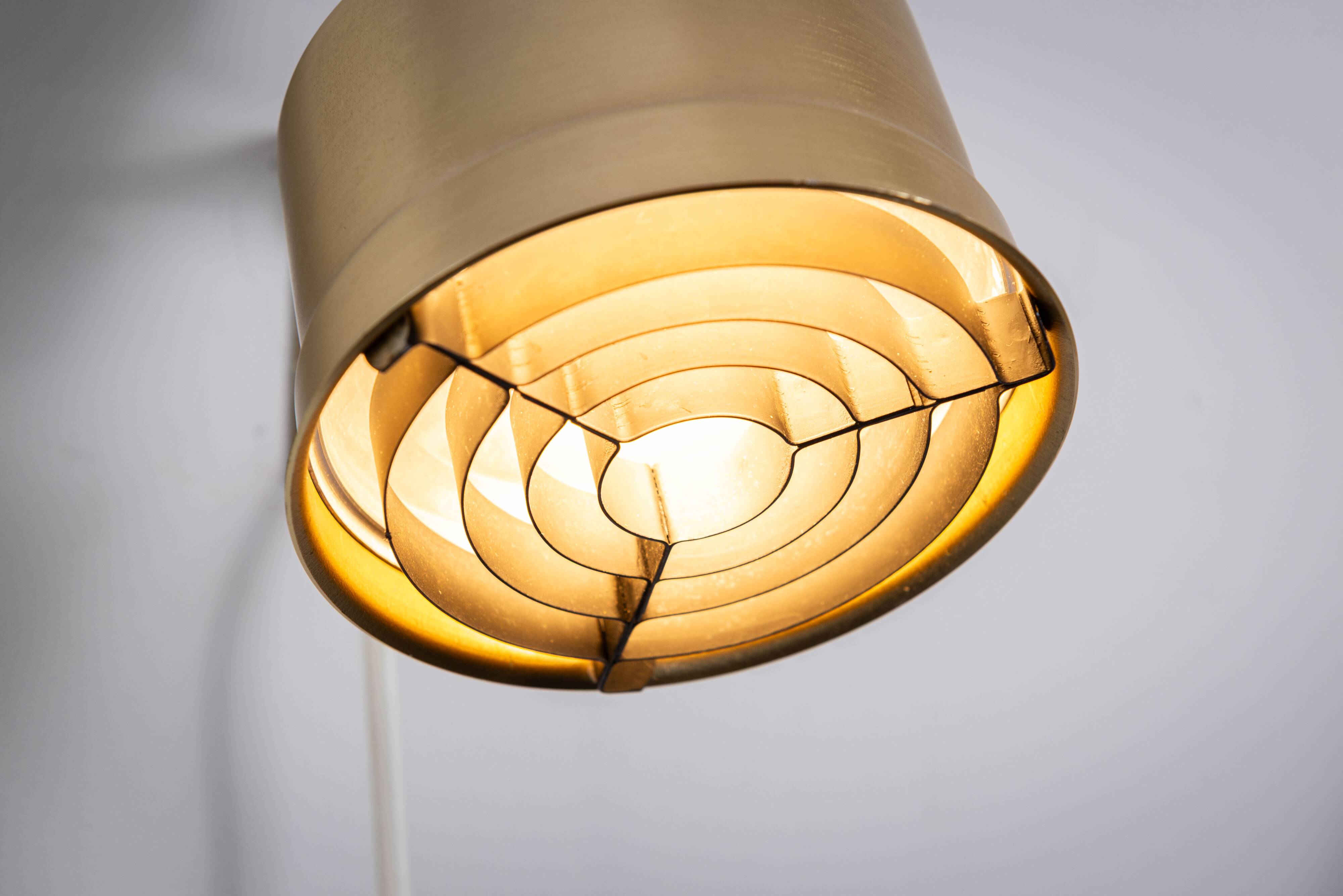 Pair of adjustable wall lamps designed by Per Sundstedt for Kosta Lampan