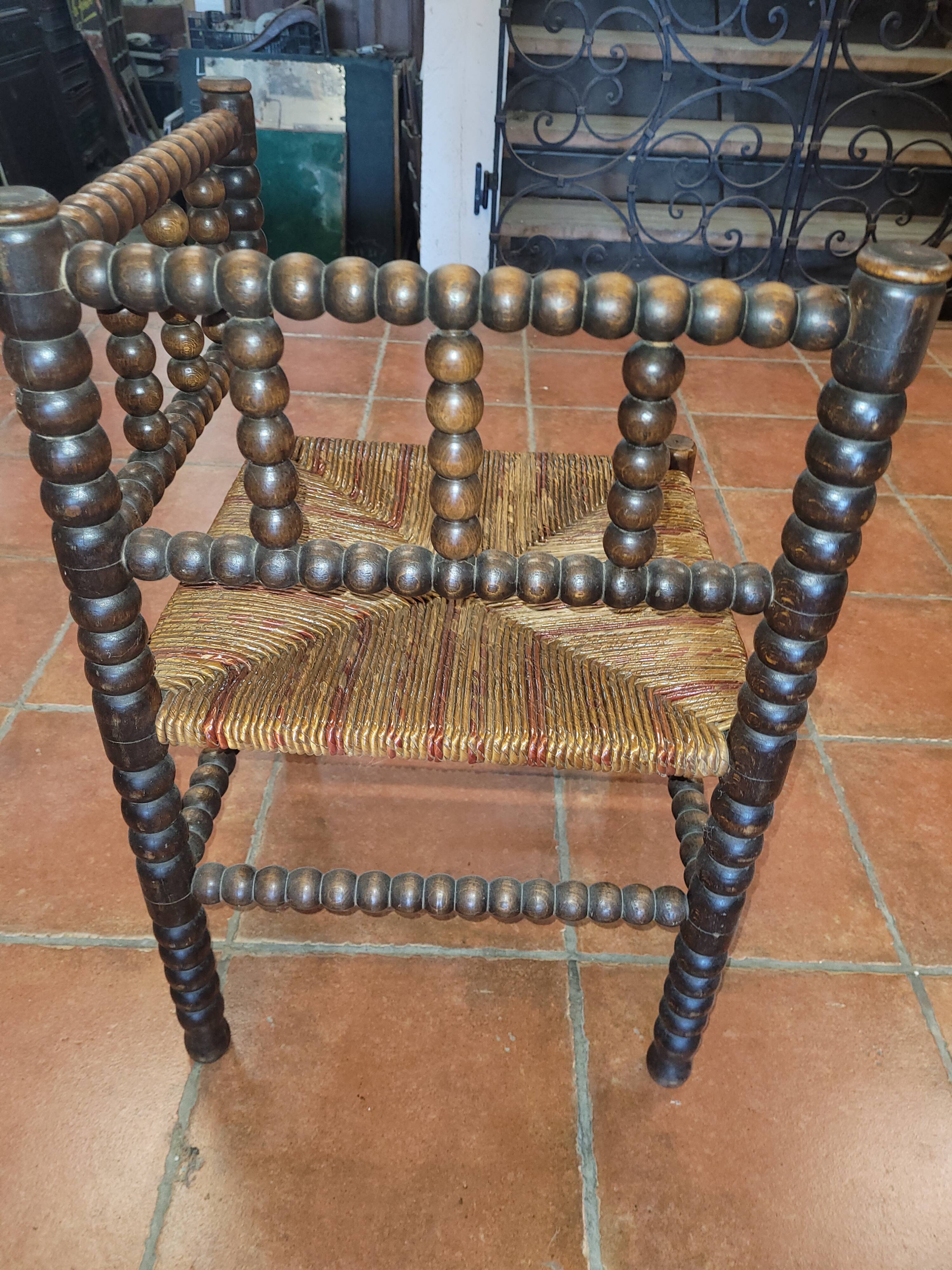 Old glitter corner chair