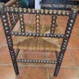 Old glitter corner chair