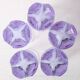 Set of 5 Vintage Lilac Tumblers / LACS Kristallglas / Italy / 1970s