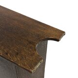 Art Deco Oak Newspaper Rack Magazine Rack 1950s design