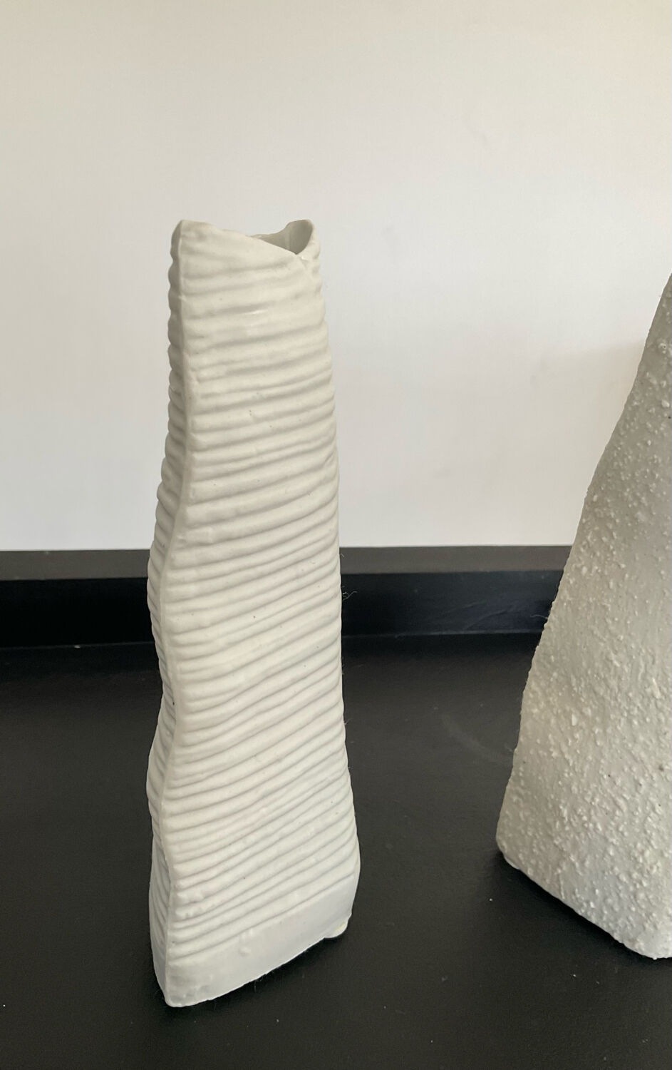 Trio of vintage porcelain vases
