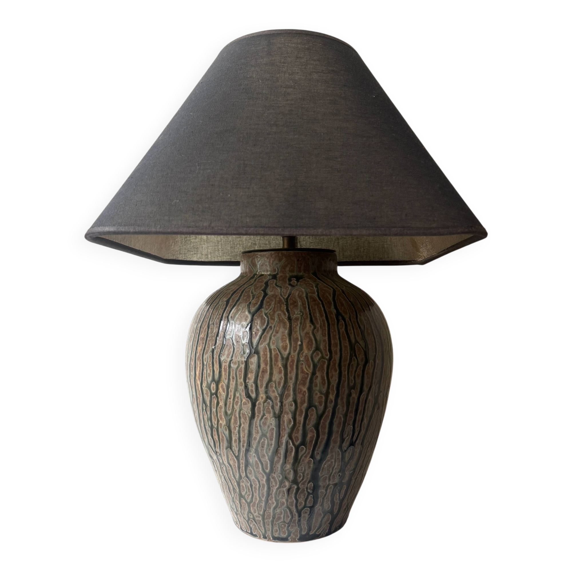 Art Deco ceramic table lamp, 1940.