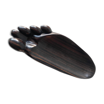 Vide poche pied en bois