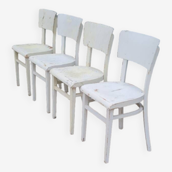Set de quatre chaises bistrot thonet
