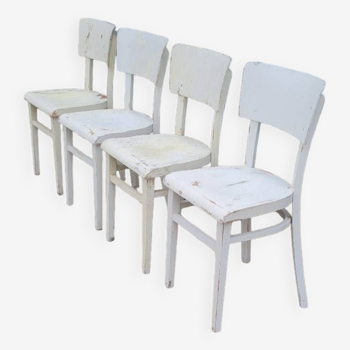 Set of four thonet bistro chairs